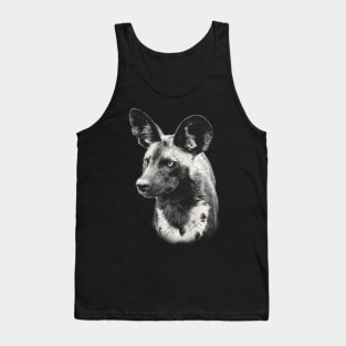 Wild Dog Close-Up African Wildlife Tank Top